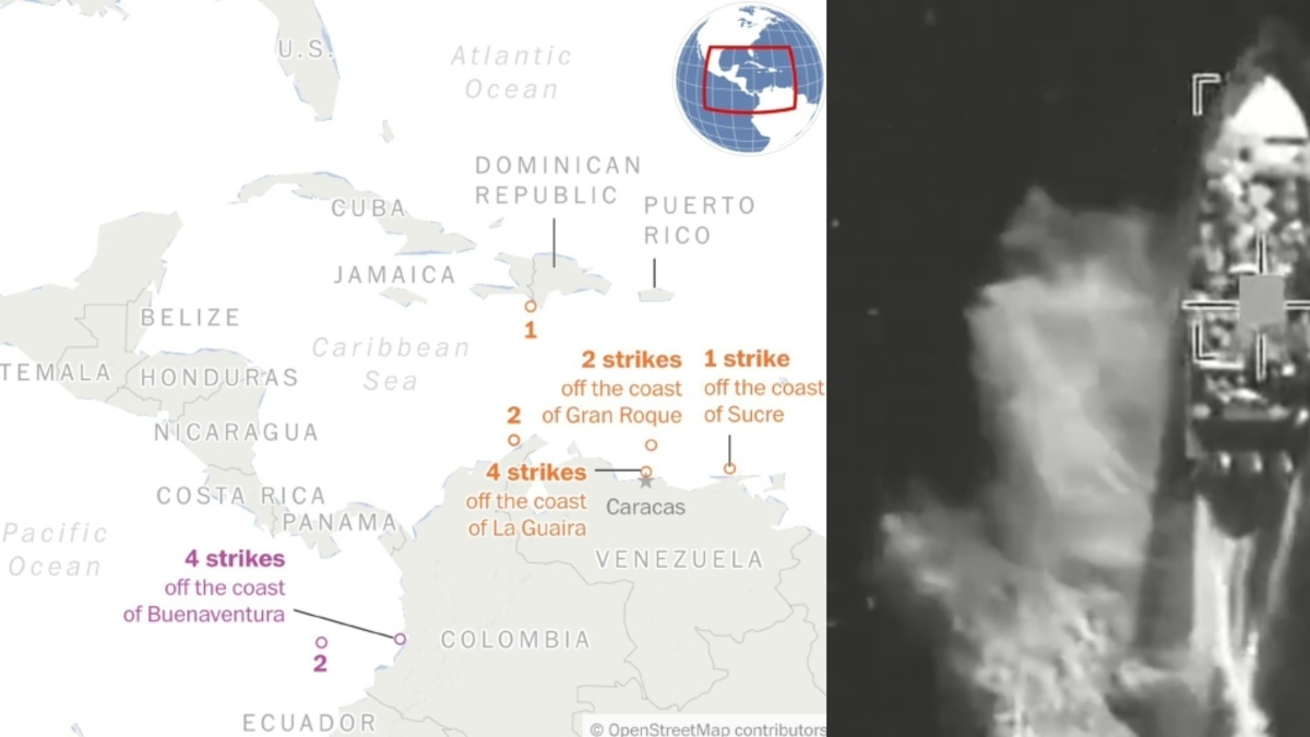 Cuatro bombardeos estadounidenses a presuntas embarcaciones narcotraficantes se produjeron frente a Buenaventura: The Washington Post

 – Tinta clara