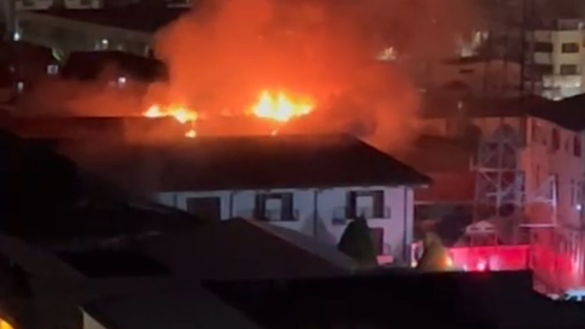 este habría sido el origen de las llamas

 – Tinta clara