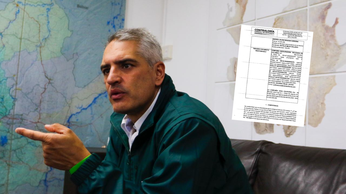 Contraloría de Antioquia imputó al gobernador Andrés Julián Rendón por presuntos daños materiales en el proyecto de ciclovía

 – Tinta clara