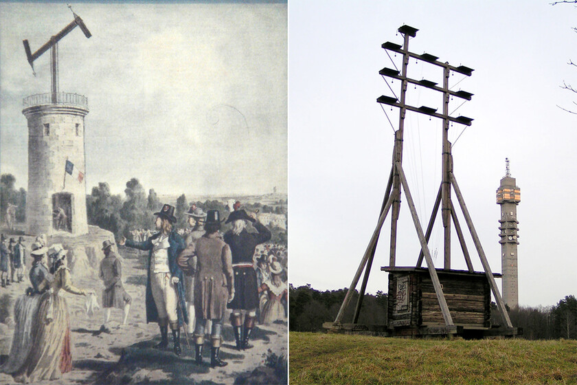 En 1792, antes que el teléfono, un francés inventó el primer sistema de telecomunicaciones de la historia: el telégrafo óptico.

 – Tinta clara