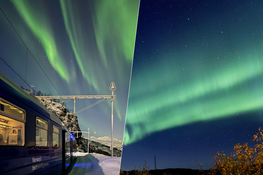 Esta es una de las cacerías de auroras boreales más extremas en Noruega.

 – Tinta clara