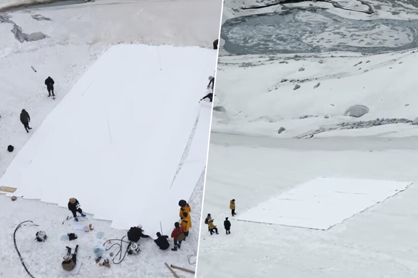 En China, los glaciares se han convertido en una atracción turística. Así los proteges del calentamiento global con mantas XL

 – Tinta clara