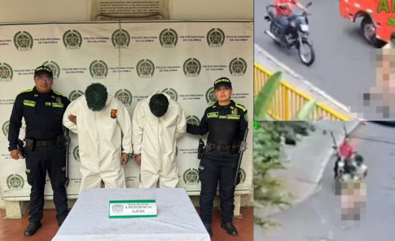 Ciudadanos de Medellín obligaron a dos presuntos ladrones que habían asaltado una casa a caminar desnudos y pintados

 – Tinta clara