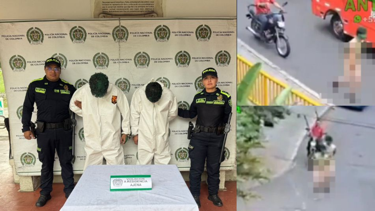 Ciudadanos de Medellín obligaron a dos presuntos ladrones que habían asaltado una casa a caminar desnudos y pintados

 – Tinta clara