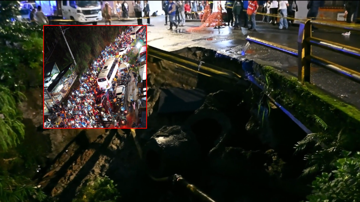 cierre del puente La Limona generó caos vehicular en el ingreso al poblado de San Antonio de Prado; Hubo 20.000 vehículos afectados

 – Tinta clara