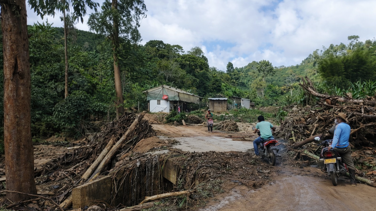 30 municipios afectados, 120 deslizamientos de tierra y hasta muerte de vacas por descarga eléctrica

 – Tinta clara