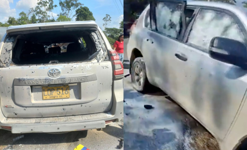 dos miembros de sus escoltas murieron en el ataque

 – Tinta clara