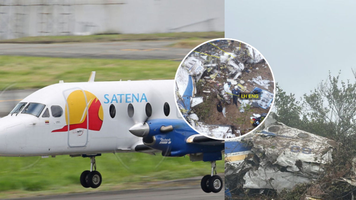 Las imágenes inéditas del accidente del avión de Satena en el que murieron 15 personas reveladas por el reportaje de Aerocivil: ‘Manipulación del lugar’

 – Tinta clara