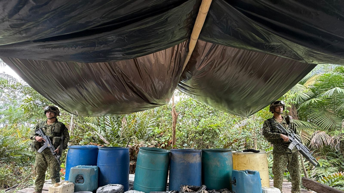 Destruyen 37 laboratorios de coca e incautan 2,3 toneladas de droga

 – Tinta clara