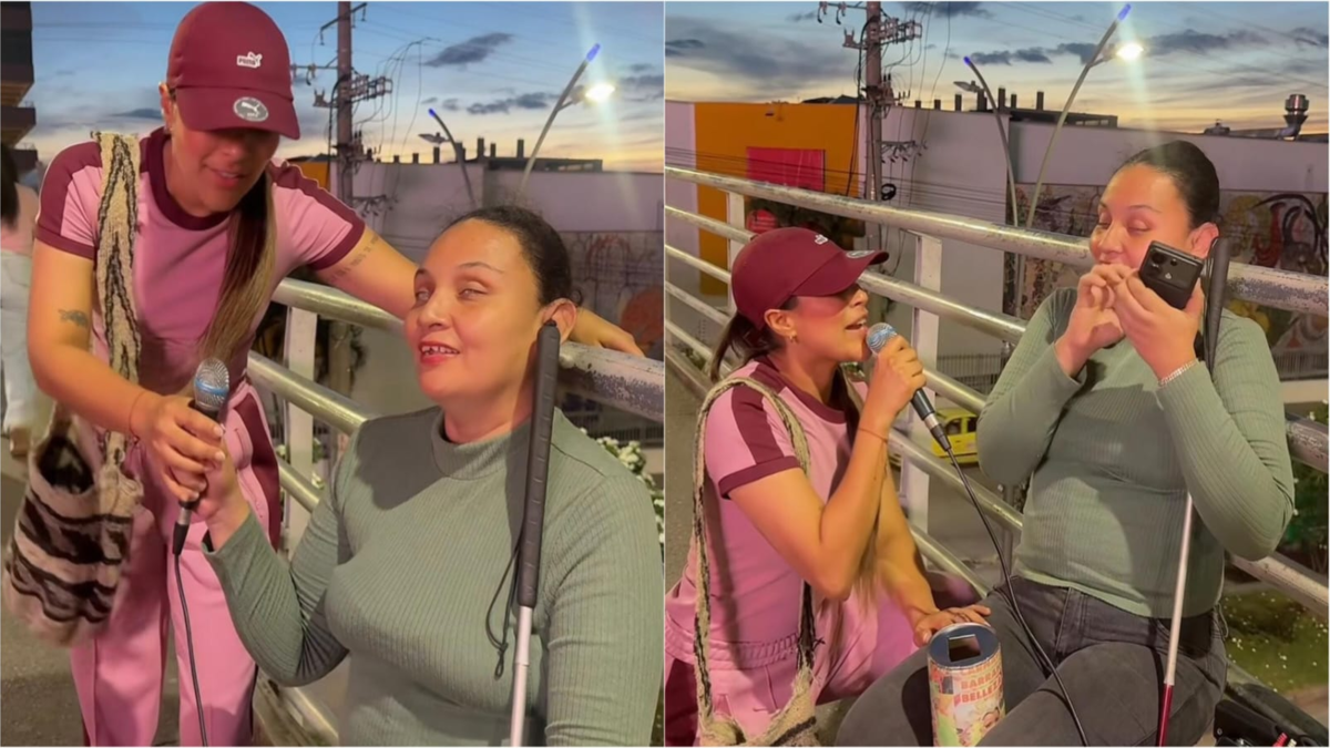 Karen Lizarazo sorprendió a mujer con limitación visual en un puente peatonal en Floridablanca, juntas cantaron un clásico del vallenato: se volvió viral

 – Tinta clara