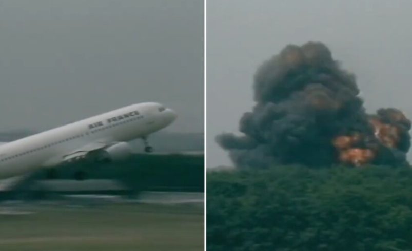 La exposición acabó con el avión en llamas.

 – Tinta clara