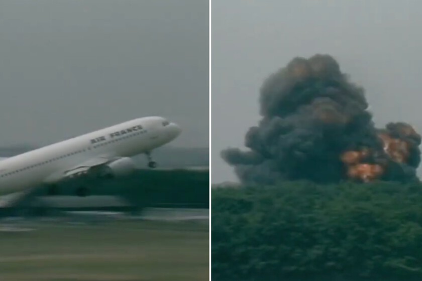 La exposición acabó con el avión en llamas.

 – Tinta clara