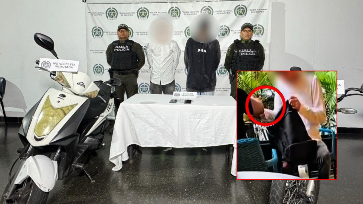 Presuntos integrantes del ‘clan del Golfo’ fueron capturados en medio de extorsiones millonarias a un comerciante en el Parque Lleras de Medellín

 – Tinta clara
