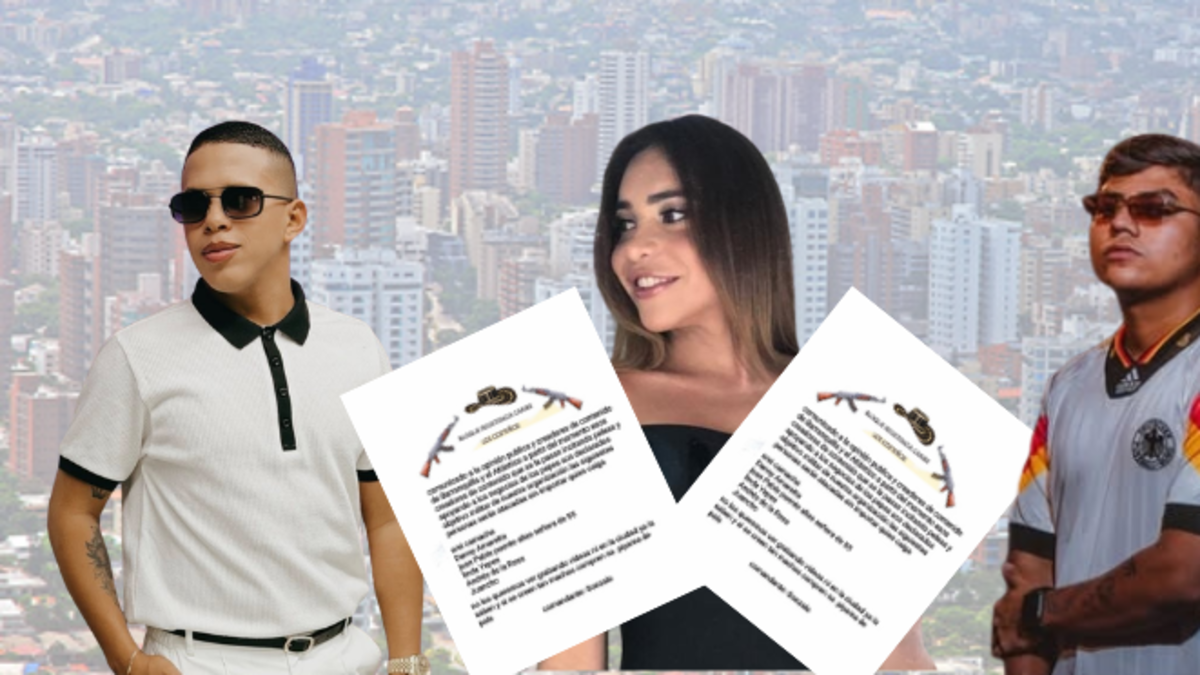 Pánico en Barranquilla por panfleto que amenaza a seis creadores de contenido por supuestamente ‘apoyar negocios’ que están en manos de una pandilla rival

 – Tinta clara