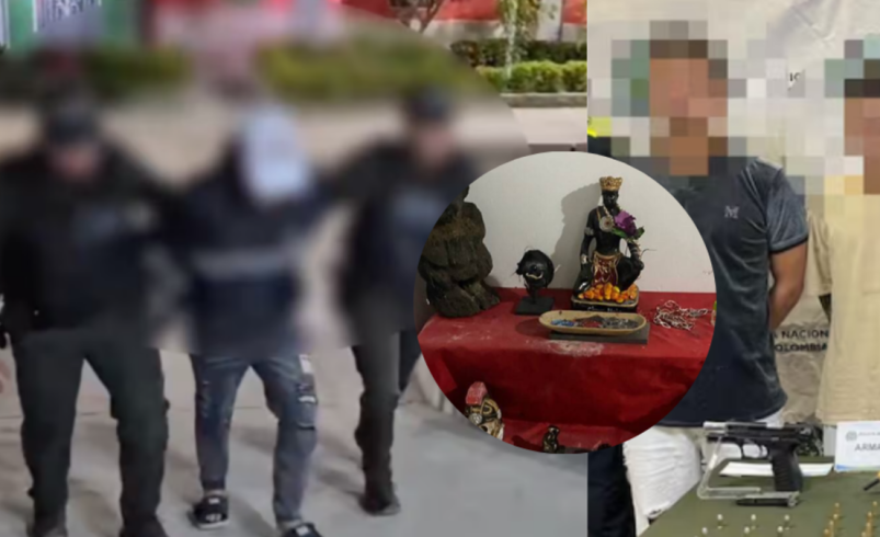 Encontraron altares, velas y más

 – Tinta clara