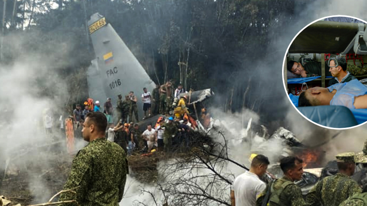 Soldado reveló cómo logró salvarse tras el accidente del avión Hércules C-130 del Ejército del Aire y contó los momentos dentro de la aeronave: ‘Me pisotearon’

 – Tinta clara