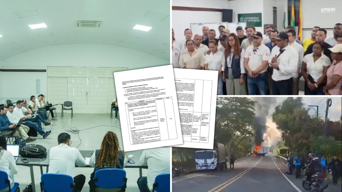 Estos son los acuerdos alcanzados entre el Gobierno Nacional y el comité minero del Bajo Cauca, Antioquia, para levantar el paro que duró más de 10 días.

 – Tinta clara