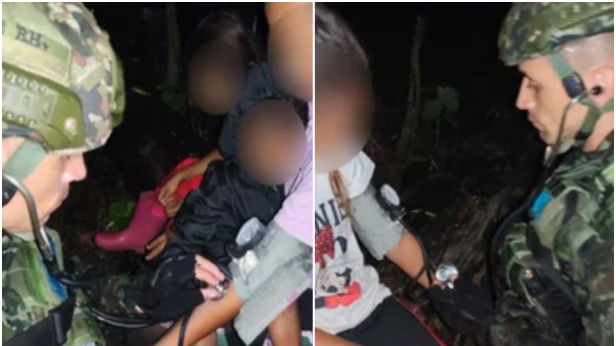 Las primeras imágenes de los cinco niños y una joven encontrados en la selva del Caquetá tras varios días escondidos para escapar de alias ‘Calarcá’

 – Tinta clara