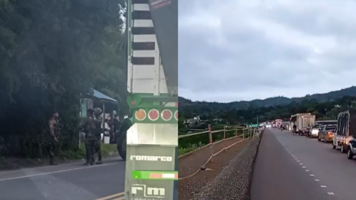 Hombres armados preparaban cilindros bomba en la Carretera Panamericana

 – Tinta clara