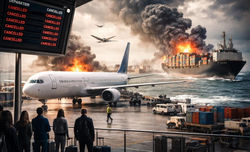 La guerra en Irán provoca interrupciones en vuelos y envíos de mercancías – EXTRA

 – Tinta clara