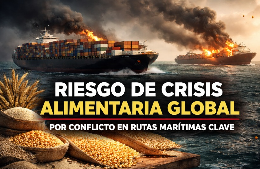 Crisis en rutas marítimas podría disparar precios de alimentos a nivel global – EXTRA

 – Tinta clara