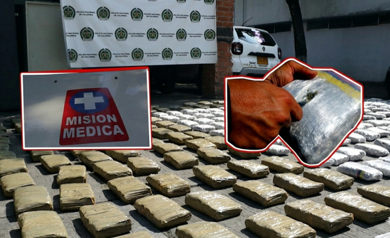 Con logos falsos de Misión Médica, dos personas transportaron 390 kilos de marihuana en un vehículo por el oriente de Cali

 – Tinta clara